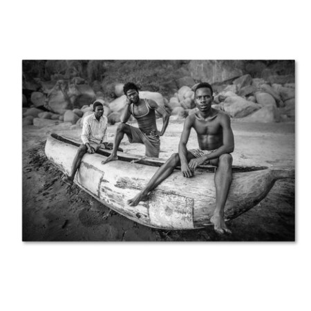 Anonymous 'People In Boat' Canvas Art,22x32